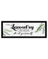 Hivvago The Laundry Room Black And Brown Framed Print Laundry Wall Art In Black