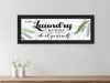 Hivvago The Laundry Room Black Framed Print Laundry Wall Art In Multi