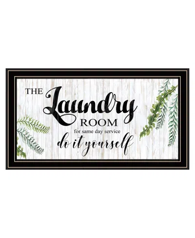 Hivvago The Laundry Room Same Day Service Black And Brown Framed Print Laundry Wall Art
