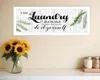 Hivvago The Laundry Room White Framed Print Laundry Wall Art In White