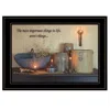 Hivvago The Most Important Things Black Framed Print Wall Art In Black
