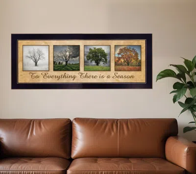 Hivvago There Is A Season Black Framed Print Wall Art