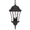 Hivvago Three Light Matte Black Carousel Lantern Hanging Light