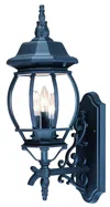 Hivvago Three Light Matte Black Glass Globe Wall Light