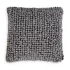 Hivvago Throw Pillow Set Of 4, 19 Inch, Looped Design, Textured Gray Polyester In Gray