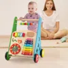 Hivvago Toddler Push Walker Activity Center Toy With Burr-free Handle