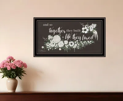 Hivvago Together They Built Black Ridged Framed Print Wall Art In Brown