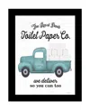 Hivvago Toilet Paper Co Black Framed Print Bathroom Wall Art In Black