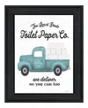 Hivvago Toilet Paper Co Black Framed Print Bathroom Wall Art In Multi