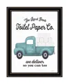 Hivvago Toilet Paper Co Black Framed Print Bathroom Wall Art In Black