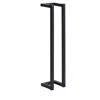 Hivvago Towel Rack, Black Iron, Vertical Tall Wall Mount Design, 23 Inch