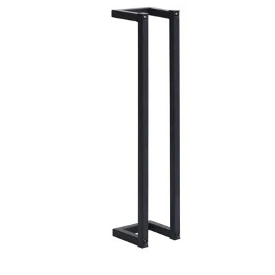 Hivvago Towel Rack, Black Iron, Vertical Tall Wall Mount Design, 23 Inch