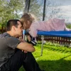 Hivvago Trampoline Safety Replacement Protection Enclosure Net-15 Ft