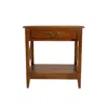 Hivvago Transitional Style Nightstand With 1 Drawer And X Shape Sides, Brown