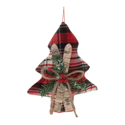 Hivvago Tree W/skis Ornament (set Of 12) In Multi