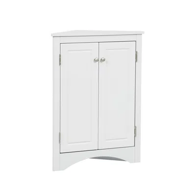 Hivvago Triangle Freestanding Cabinet - White