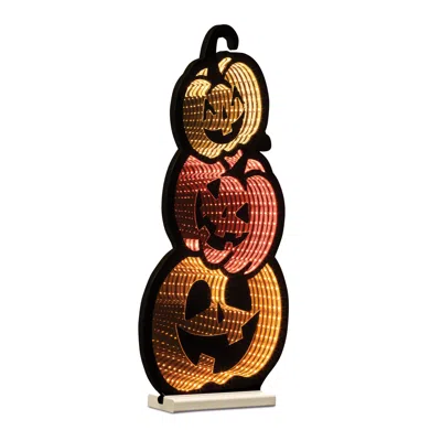 Hivvago Triple Jack-o-lantern Ekkolight 23"h In Multi