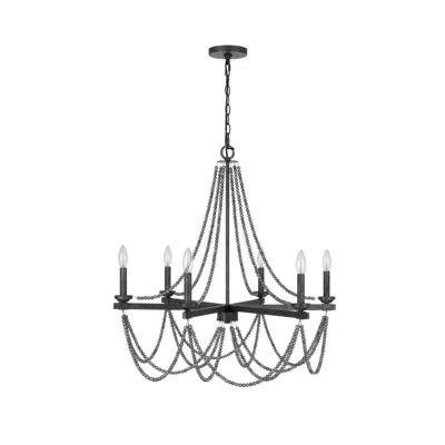 Hivvago Tura 30 Inch Chandelier, Classic Chrome Beaded Candelabra Design