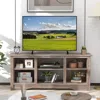 Hivvago Tv Stand For Up To 65 Inch Flat Screen Tvs With Adjustable Shelves For 18 Inch Electric Fireplace (n
