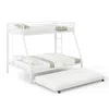 Hivvago Twin Over Full Bunk Bed Frame With Trundle For Guest Room