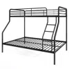 Hivvago Twin Over Full Bunk Bed With Ladder And Full-length Guardrails