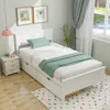 Hivvago Twin Size Bed Frame With Storage Drawers-white