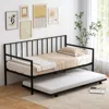 Hivvago Twin Size Daybed And Trundle Frame Set Trundle Bedframe