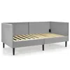 Hivvago Twin Size Daybed Frame With Sturdy Wooden Slat Support-gray