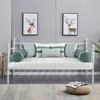 Hivvago Twin Size Farmhouse Daybed Frame In White Metal Finish In White