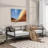 Hivvago Twin Size Metal Daybed Frame For Living Room Bedroom