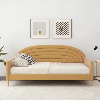 Hivvago Twin Size Mid-century Modern Velvet Upholstered Daybed
