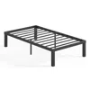 Hivvago Twin Size Modern 16-inch Sturdy Steel Metal Platform Bed Frame In Black