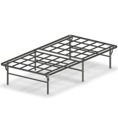 Hivvago Twin Xl Heavy Duty Foldable Metal Platform Bed Frame In Black