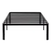 Hivvago Twin Xl Heavy Duty Metal Platform Bed Frame In Black