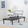 Hivvago Twin Xl Remote Remote Controlled Steel Adjustable Bed In Black