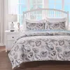 Hivvago Twin/twin Xl Size 2 Piece Microfiber Beach Shells Coastal Reversible Quilt Set In Neutral