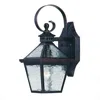 Hivvago Two Light Antique Bronze Hammered Glass Wall Light