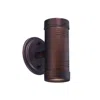 Hivvago Two Light Bronze Cylinder Wall Light