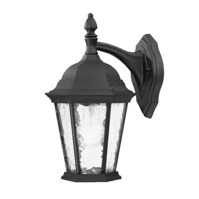 Hivvago Two Light Matte Black Hanging Carousel Wall Light