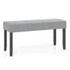 Hivvago Upholstered Entryway Bench For End Of Bed With Padded Seat In Gray