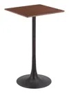 Hivvago Valleta Bar Table Brown In Brown