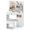 Hivvago Vanity Desk With Mirror And Lights