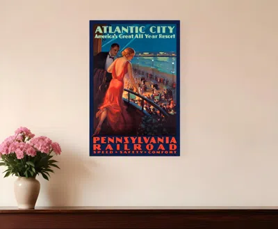 HIVVAGO VINTAGE 1935 ATLANTIC CITY TRAVEL UNFRAMED PRINT WALL ART