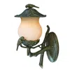 Hivvago Vintage Black And Gold Bird Detail Lantern Wall Light In Multi