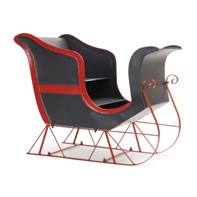 Hivvago Vintage-inspired Iron Sleigh In Multi