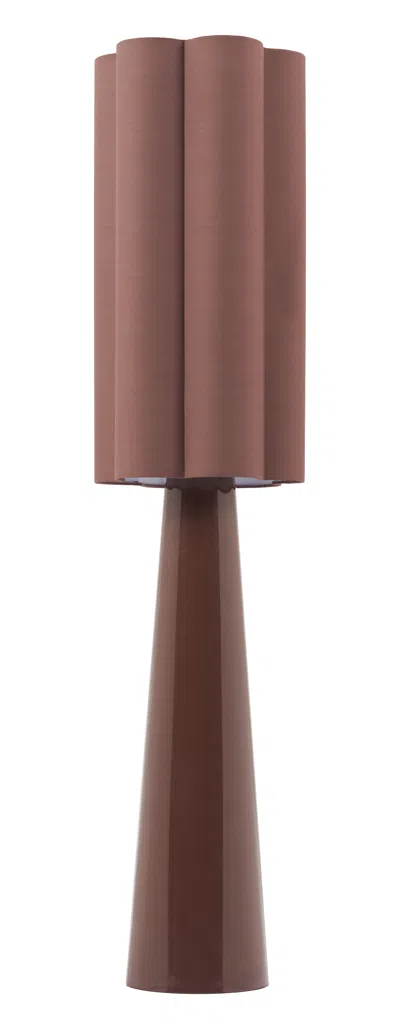 Hivvago Violet Floor Lamp Brown
