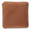 Hivvago Wali Square Accent Throw Pillow, 20 Inch Feather Fill Orange Polyester