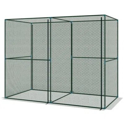 Hivvago Walk-in Garden Plant Cage With Zippered Door In Gray