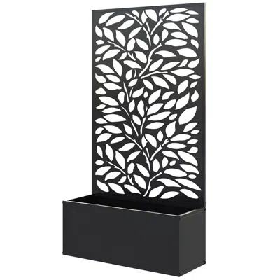 Hivvago Wall-mountable Garden Planter With Trellis