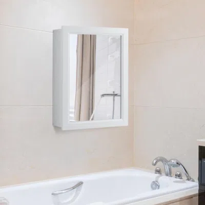 Hivvago Wall Mounted Adjustable Medicine Storage Mirror Cabinet